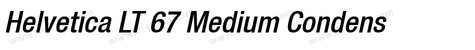 Helvetica LT 67 Medium Condensed字体转换